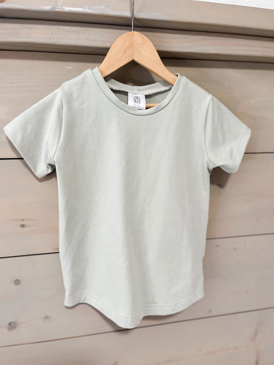 Curved Hem Tee - Mint