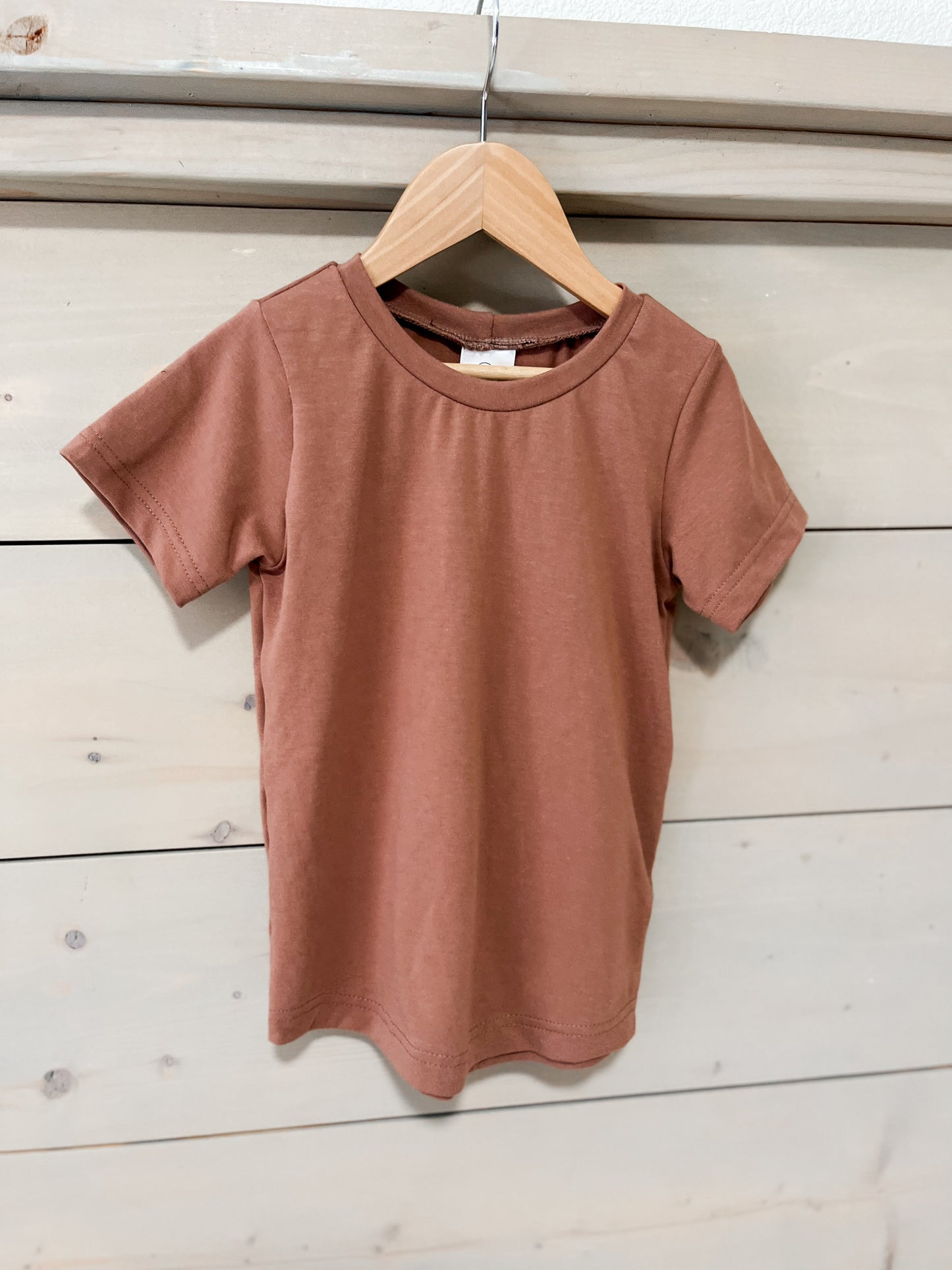 Curved Hem Tee - Earth