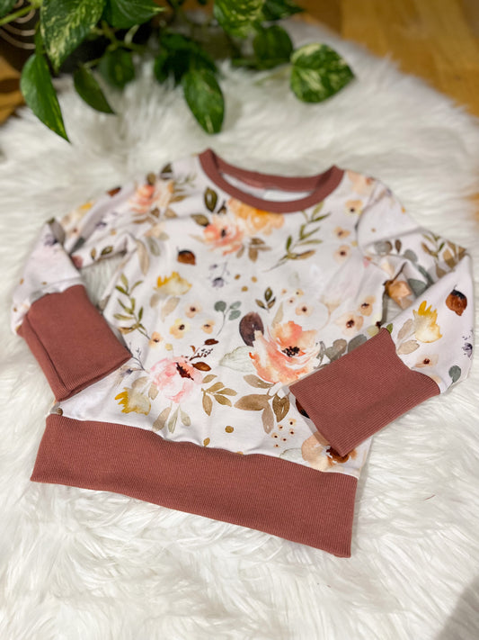 Grow With Me Pullover - Graceful Blooms