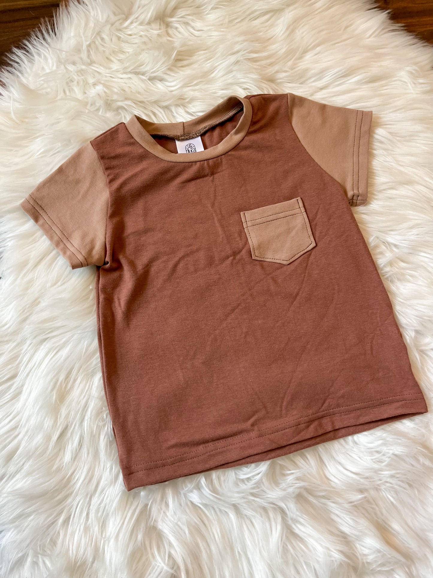 Pocket Tee - Earth and Latte