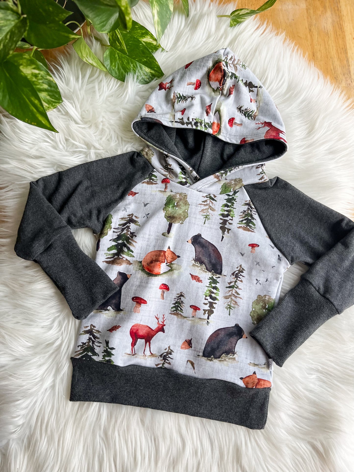 Grow With Me Bunnyhug Hoodie - Forest Friends