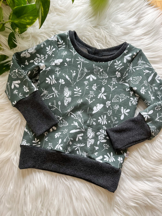 Grow With Me Pullover - Green Foilage