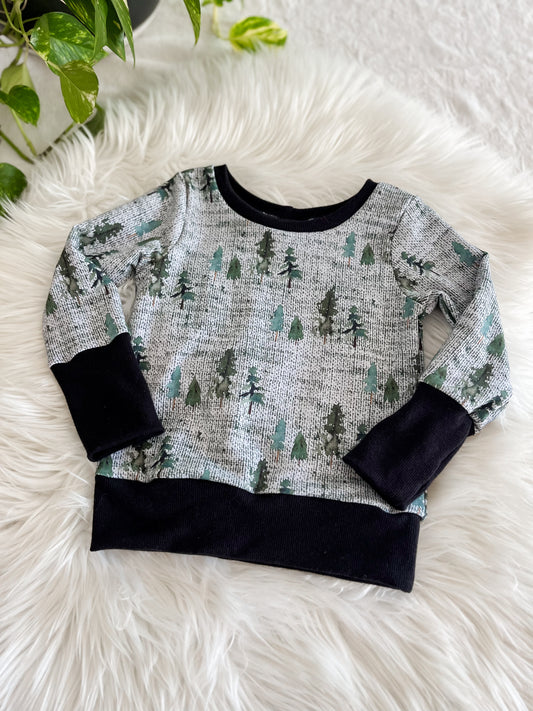 Grow With Me Pullover - Green Trees